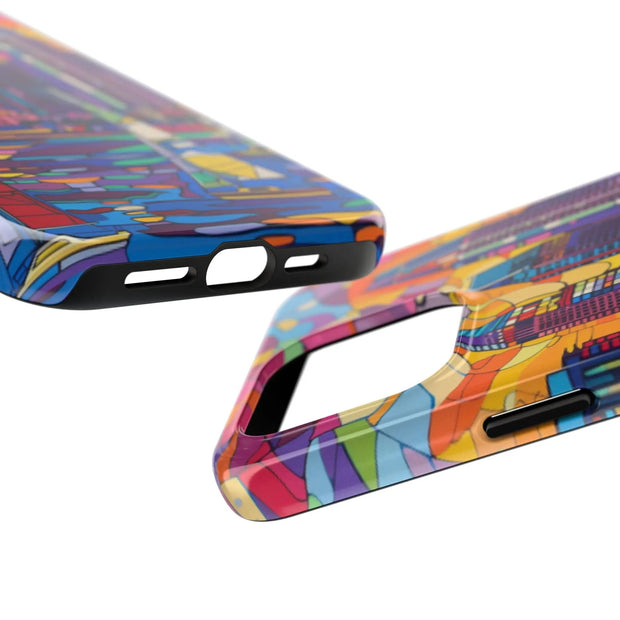 San Diego Skyline Pop Art Tough Phone Case LavenderCeleste