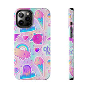 Pastel Goth Kawaii Graveyard Tough Phone Case LavenderCeleste