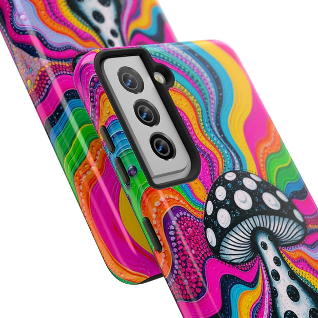 Psychedelic Rainbow Mushroom Art – Trippy Tough Case LavenderCeleste