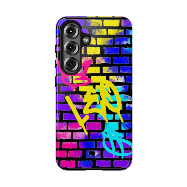 Leo Zodiac Graffiti Tough Phone Case – Vibrant Street Art Zodiac Design