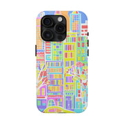 Upper East Side Pastel City Tough Phone Case LavenderCeleste