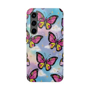 Retro Pop Art Butterfly Sky Tough Phone Case