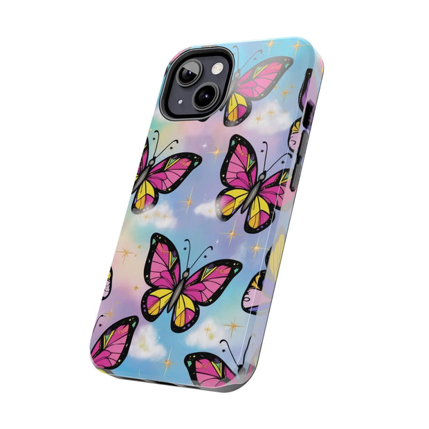 Retro Pop Art Butterfly Sky Tough Phone Case