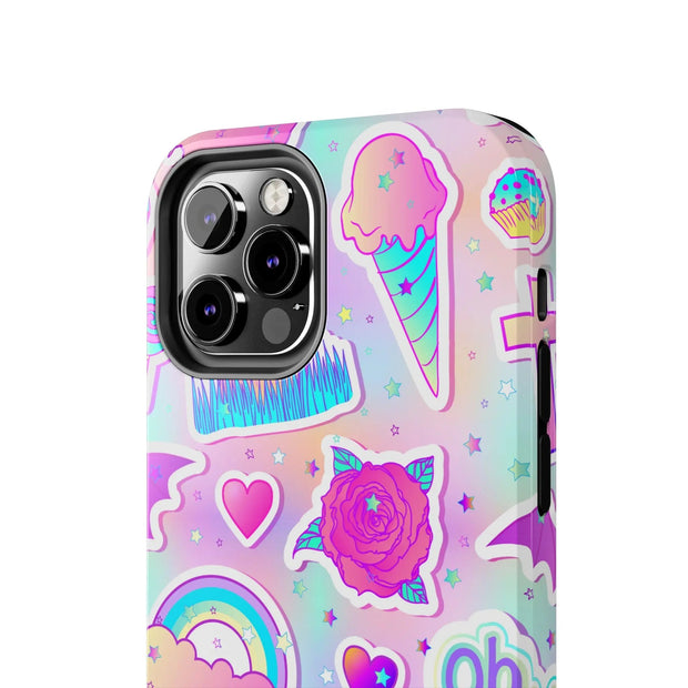 Pastel Goth Kawaii Graveyard Tough Phone Case LavenderCeleste