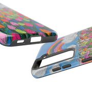 Rainbow Tulip Field Tough Phone Case LavenderCeleste