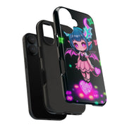 Kawaii Gothic Succubus Neon Heart Tough Phone Case