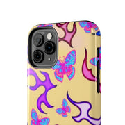 Y2K Butterfly Flames Retro Tough Phone Case LavenderCeleste
