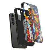 Statue of Liberty Mosaic Art Tough Phone Case LavenderCeleste