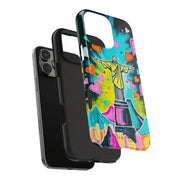 Rio de Janeiro Neon Pop Art Tough Phone Case LavenderCeleste