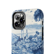 San Francisco Toile de Jouy Scenic Tough Phone Case LavenderCeleste