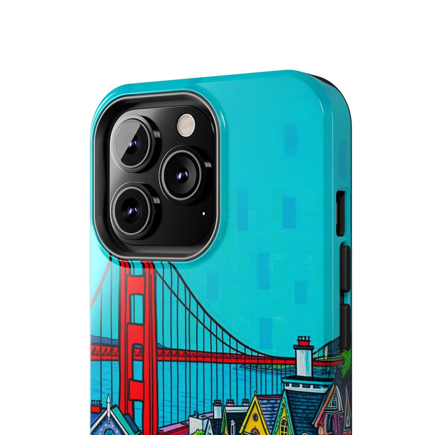 San Francisco Pop Art Colorful City Tough Phone Case LavenderCeleste