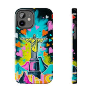 Rio de Janeiro Neon Pop Art Tough Phone Case LavenderCeleste