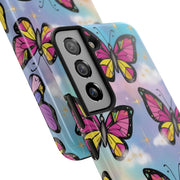 Retro Pop Art Butterfly Sky Tough Phone Case
