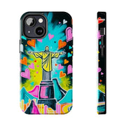 Rio de Janeiro Neon Pop Art Tough Phone Case LavenderCeleste