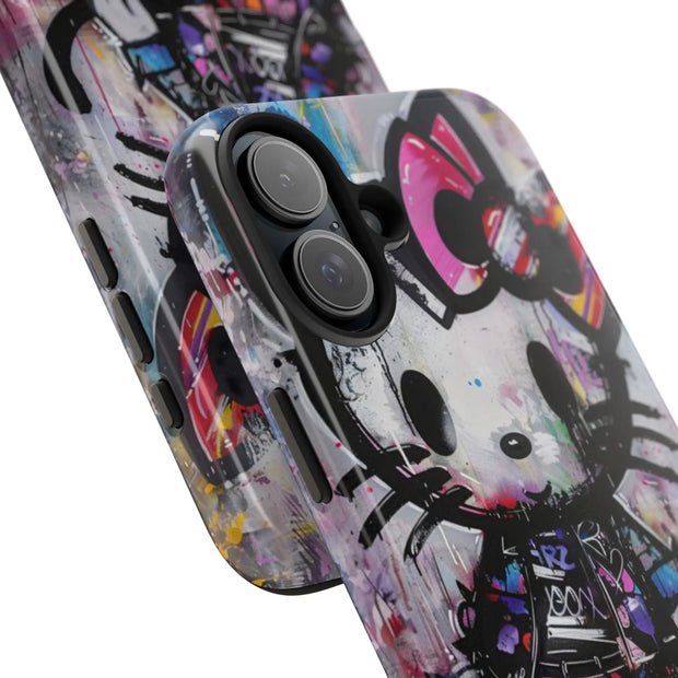 Goth Street Cat Pop Art Graffiti Tough Phone Case LavenderCeleste