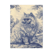 Persian Cat Canvas by Jouy Matte Canvas Art LavenderCeleste
