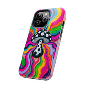 Psychedelic Rainbow Mushroom Art – Trippy Tough Case Printify
