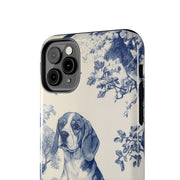 Blue Toile Beagle Country Scenic Tough Phone Case LavenderCeleste