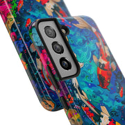 Vibrant Koi Pond Pop Art Tough Phone Case