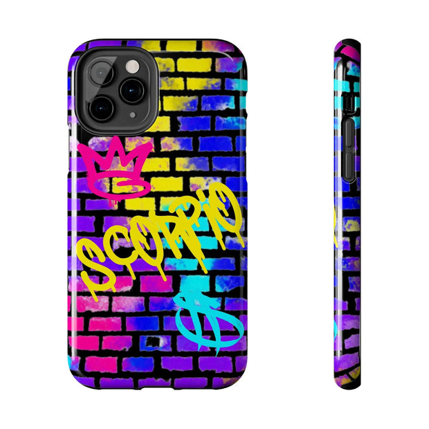 Scorpio Graffiti Wall Zodiac Tough Phone Case LavenderCeleste