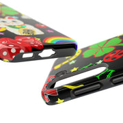 Lucky Symbols Tough Phone Case – 777 Dice Rainbow Maneki Neko Design - LavenderCeleste