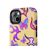 Y2K Butterfly Flames Retro Tough Phone Case LavenderCeleste