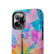 Toronto Pop Art Collage Skyline Tough Phone Case LavenderCeleste