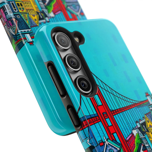 San Francisco Pop Art Colorful City Tough Phone Case LavenderCeleste