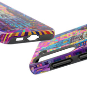 Philadelphia Pop Art Skyline Tough Phone Case LavenderCeleste