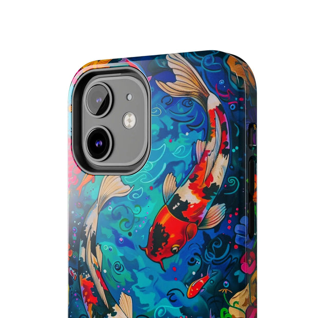 Vibrant Koi Pond Pop Art Tough Phone Case