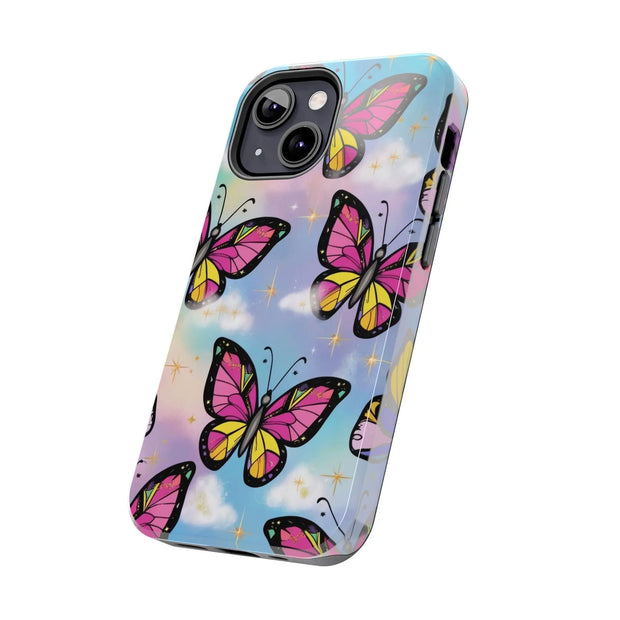 Retro Pop Art Butterfly Sky Tough Phone Case
