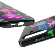 Kawaii Gothic Succubus Neon Heart Tough Phone Case