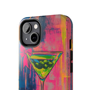 Neon Martini Pop Art Tough Phone Case Printify