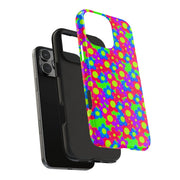 Retro Kawaii Bright Floral Pattern Tough Phone Case