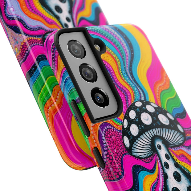 Psychedelic Rainbow Mushroom Art – Trippy Tough Case LavenderCeleste