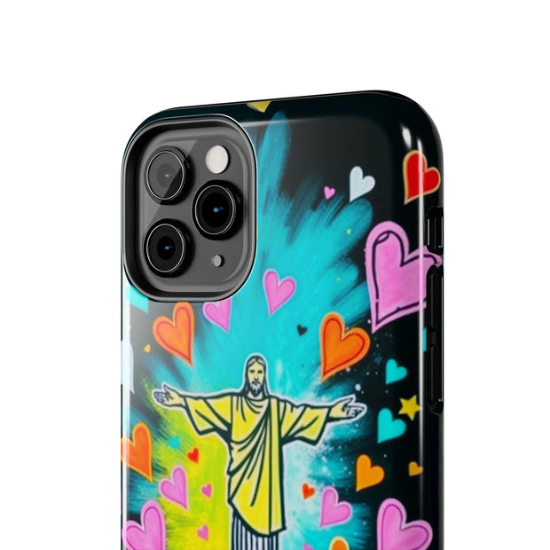 Rio de Janeiro Neon Pop Art Tough Phone Case LavenderCeleste