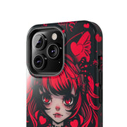 Kawaii Gothpunk Red Heart Tough Phone Case