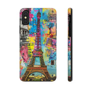 Paris Street Art Collage Tough Phone Case LavenderCeleste
