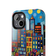Upper Eastside NYC Pop Art Tough Phone Case LavenderCeleste