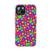 Retro Kawaii Bright Floral Pattern Tough Phone Case