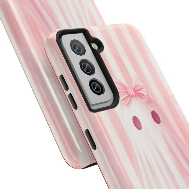Pink Coquette Ghost Tough Phone Case - LavenderCeleste