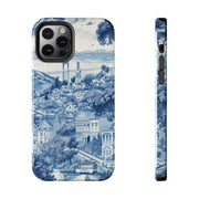 San Francisco Toile de Jouy Scenic Tough Phone Case LavenderCeleste