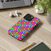 Retro Kawaii Bright Floral Pattern Tough Phone Case