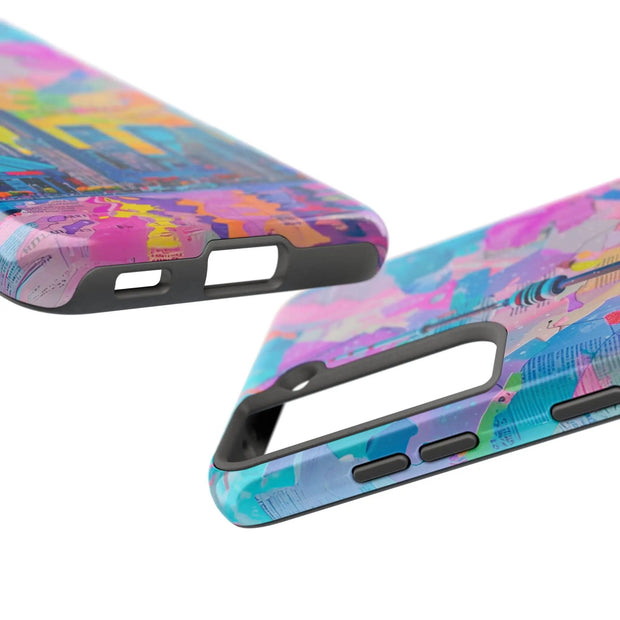 Toronto Pop Art Collage Skyline Tough Phone Case LavenderCeleste
