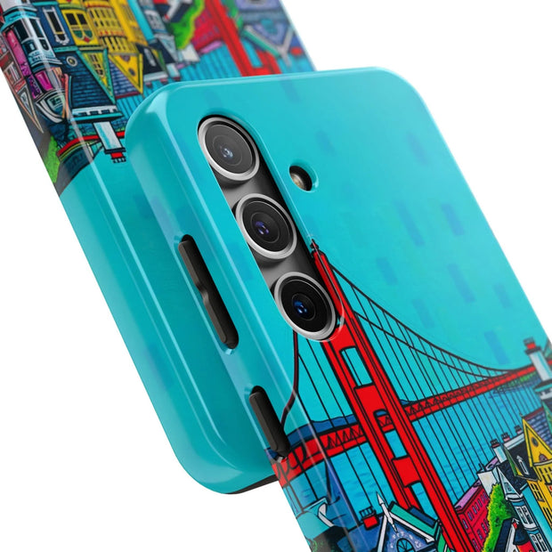 San Francisco Pop Art Colorful City Tough Phone Case LavenderCeleste
