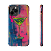 Neon Martini Pop Art Tough Phone Case Printify