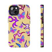 Y2K Butterfly Flames Retro Tough Phone Case LavenderCeleste