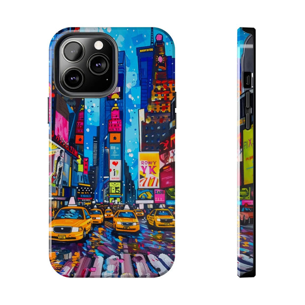 Times Square NYC Pop Art Tough Phone Case LavenderCeleste