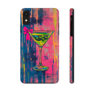 Neon Martini Pop Art Tough Phone Case Printify