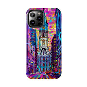 Philadelphia Pop Art Skyline Tough Phone Case LavenderCeleste